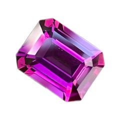 Royal Purple Loose Garnet 3.00 Carats Emerald Cut Natural Mozambique's Gemstone
