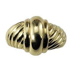 David Yurman 14 Karat Yellow Gold Metro Ring Size 8.75 #15721