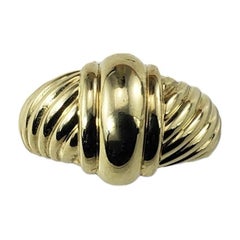 David Yurman 14 Karat Gelbgold Metro-Ring Größe 8,75 #15721