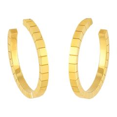Cartier Gold Lanieres Hoop Earrings