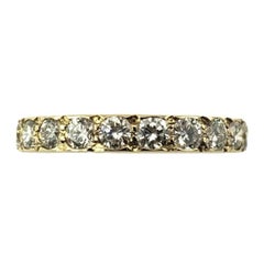 14 Karat Gelbgold Diamant-Eternity-Ring #15690