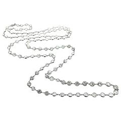 39" Diamond by the Yard Necklace with 42.53 ct in Platinum