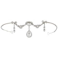 Belle Époque diamond necklace/brooch/tiara, circa 1905. 9