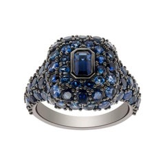 0.46 Oval Sapphire Ring