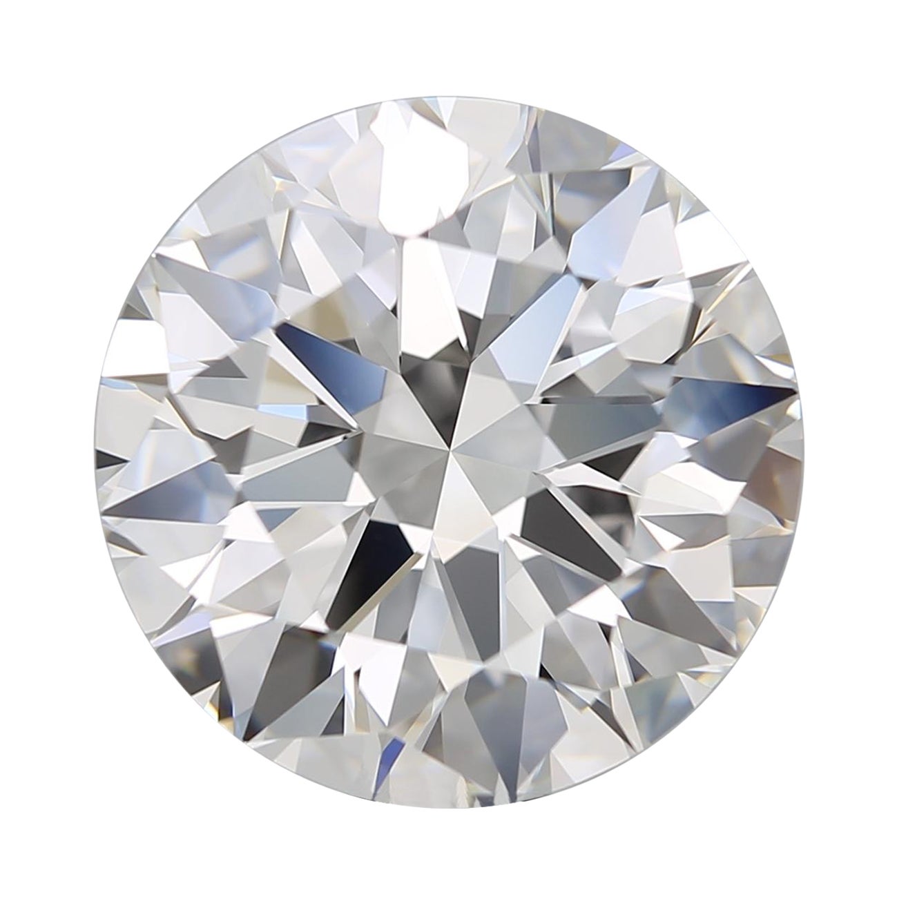  GIA Certified IF Clarity 7.59 Carat Round Brilliant Cut Diamond
