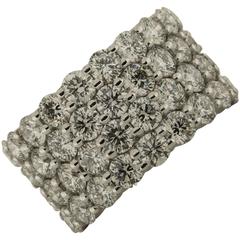 12mm Wide 5.02 Carats Diamond Band