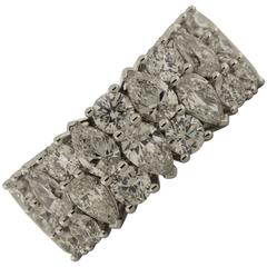 8mm Wide Half-Eternity Band with 2.33 Carats of Diamond