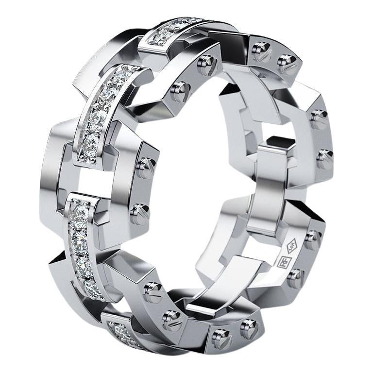 NORTHSTAR 14k White Gold Ring with 0.60ct Diamonds