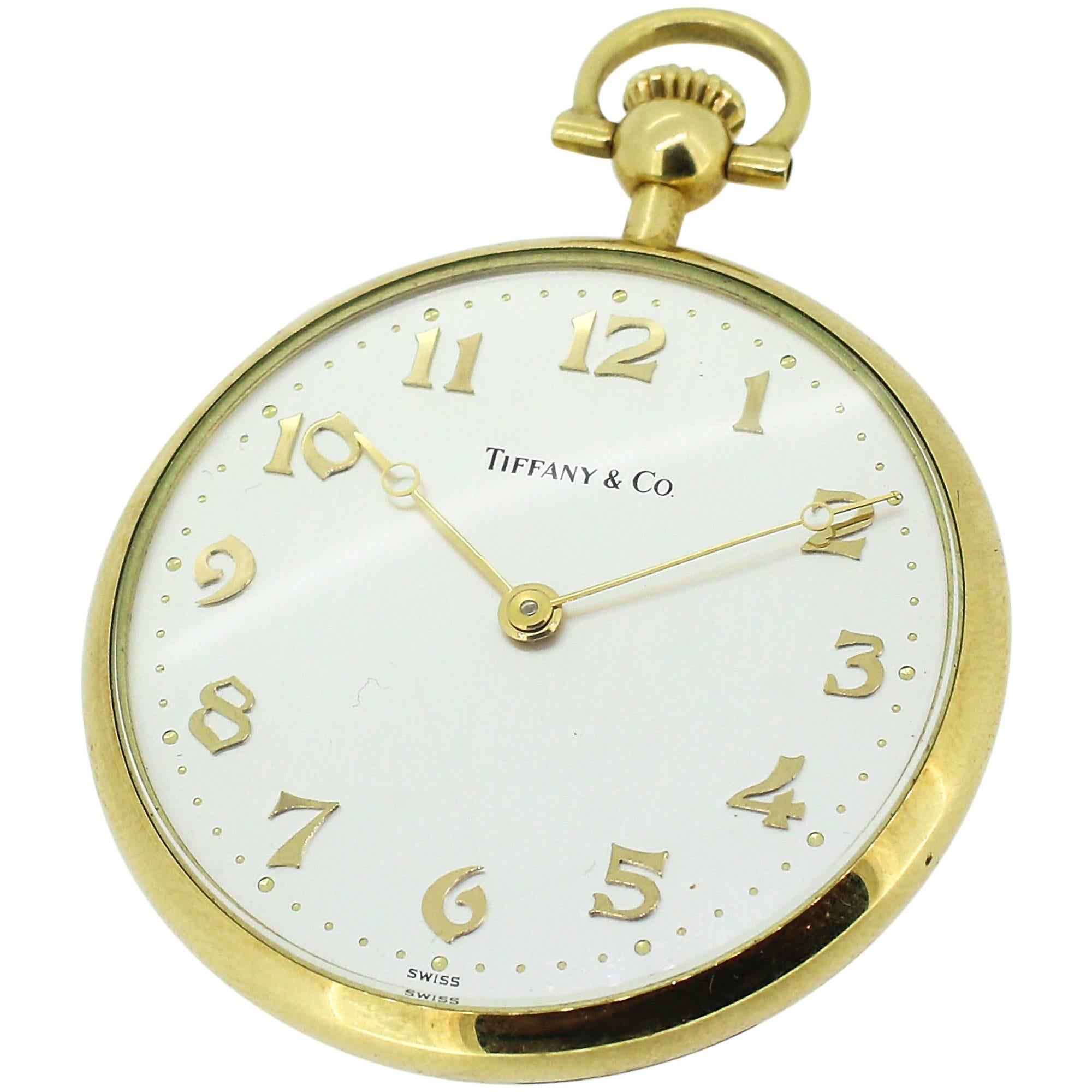 Yellow Gold Tiffany and Co Pocket Watch