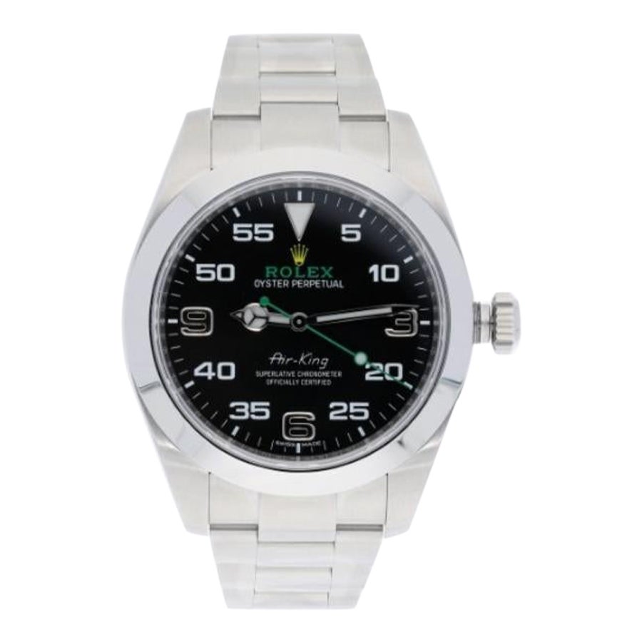 Rolex Air King 116900 Black Arabic Dial 40mm Stainless Steel