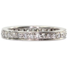 Art Deco Platinum Diamond Eternity Band
