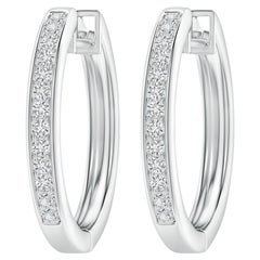 Boucles d'oreilles en platine (0,33 cttw Couleur-H Clarté-SI2)