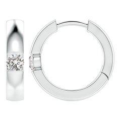 BOUCLES D'OREILLES EN DIAMANT NATUREL ROND 0.23ct en Platine (Couleur-I-J)