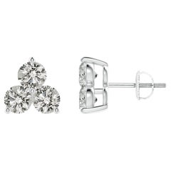 ANGARA Orecchini con diamanti naturali in platino (1cttw)  K.K.  Chiarezza-I3)