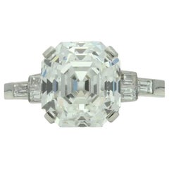 GIA Certified 4.34 Carat Asscher Cut Diamond 