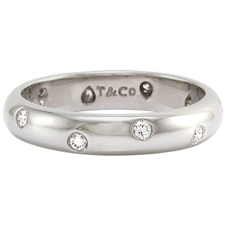 Tiffany & Co. Etoile Diamond Platinum Eternity Ring For Sale