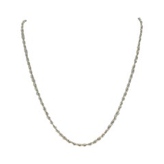 Halskette aus Gelbgold mit Diamantschliff und Seil 17 3/4" - 10k