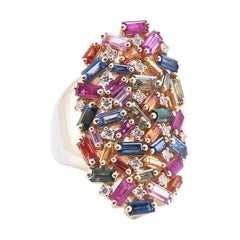 Suzanne Kalan Bague bouclier arc-en-ciel