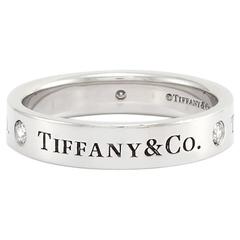 Tiffany & Co. Platinum Eternity Band Ring with Diamonds