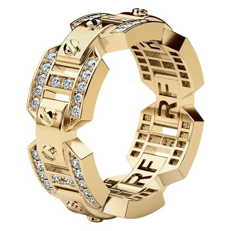 BRIGGS Ring aus 14 Karat Gelbgold mit 0,70 Karat Diamanten