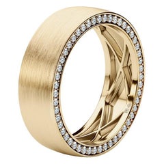 JERRITT Comfort Fit 18k Yellow Gold Ring with 0.70ct Diamonds