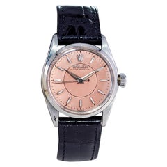 Vintage Rolex Stainless Steel Oyster Perpetual with 2 Tone Salmon Dial, circa 1958
