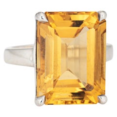 Tiffany & Co 10ct Citrine Ring Sparklers Sterling Silver 8 Fine Jewelry 