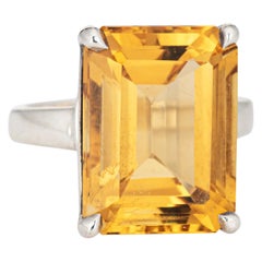 Tiffany & Co 10ct Citrine Ring Sparklers Sterling Silver 8 Fine Jewelry