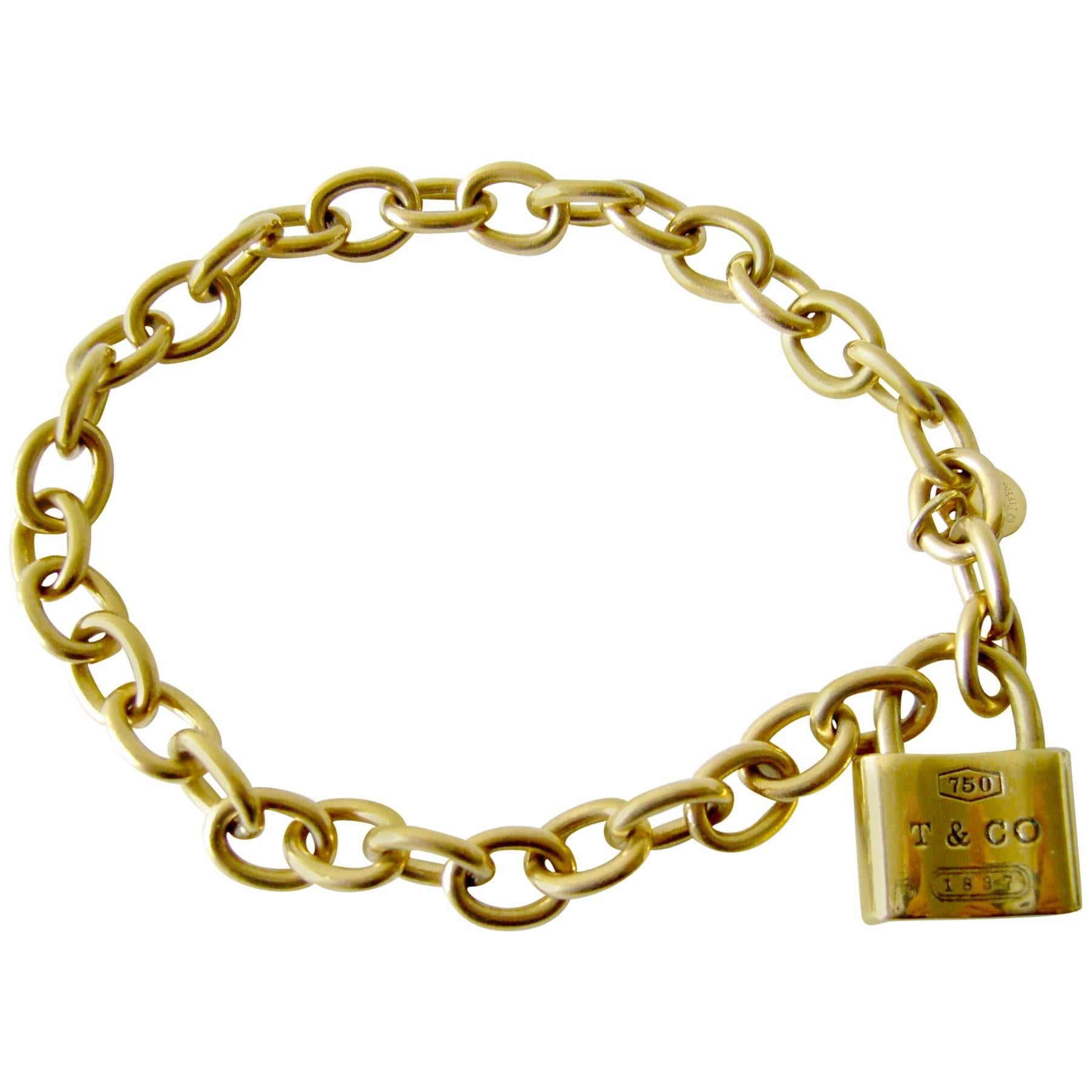Tiffany & Co. 1837 Padlock Charm Bracelet