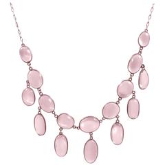 Antique Moonstone Necklace Gold 5
