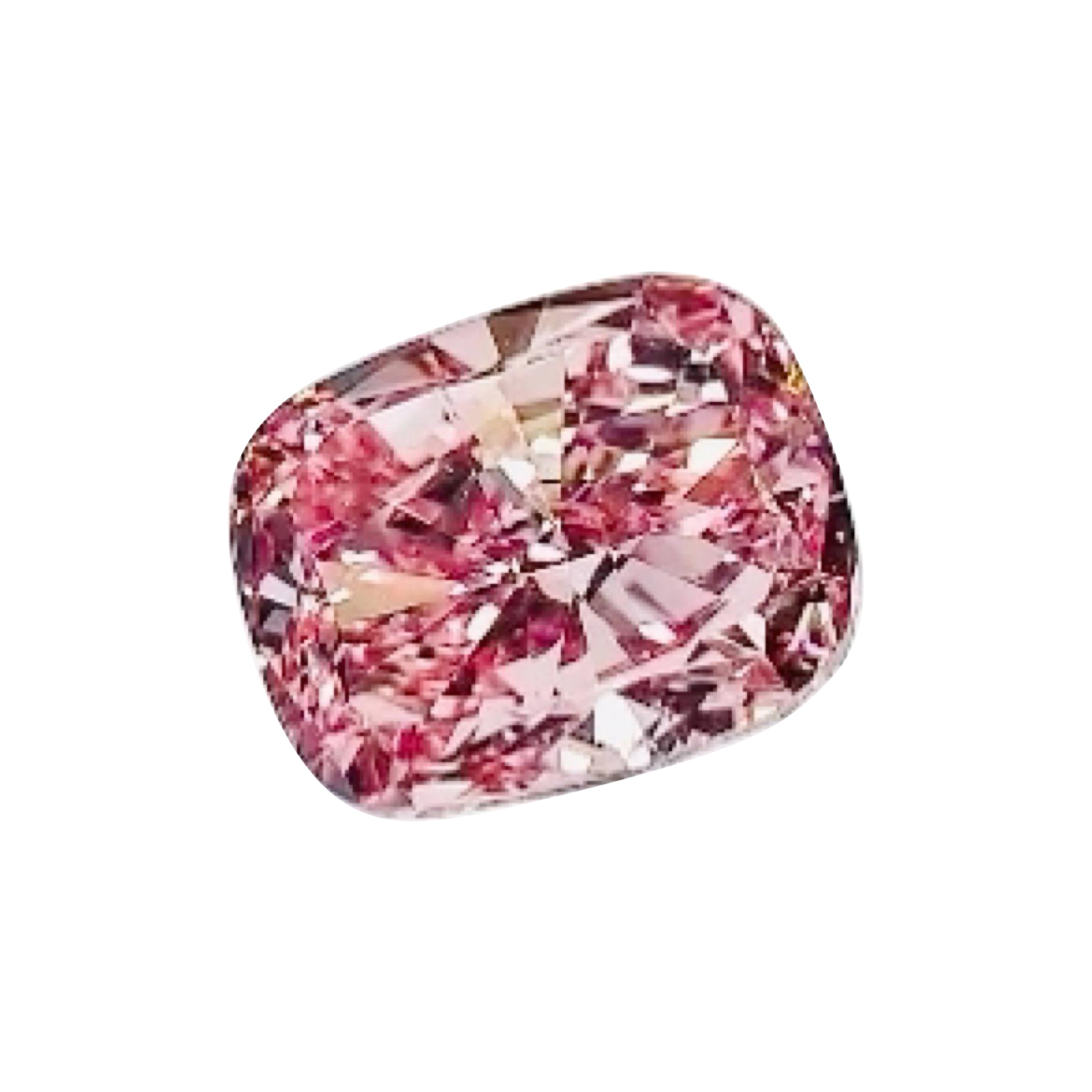 Emilio Jewelry 2.00 Carat Fancy Intense Pink Diamond  For Sale