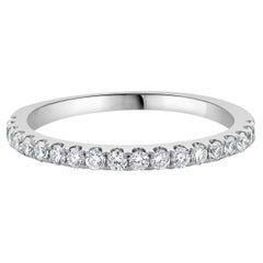 14 Karat White Gold Wedding Band