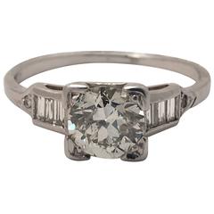 Art Deco Platinum and Diamond Ring