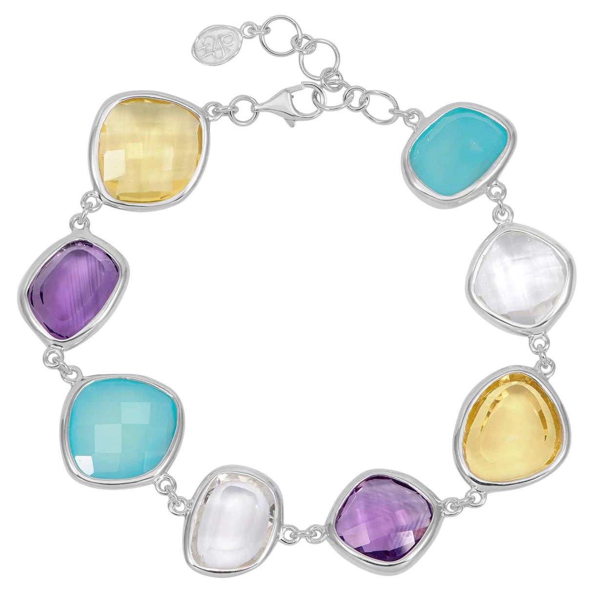 Candy Pebble Bracelet In Sterling Silver For Sale