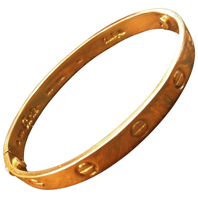 Vintage 18kt Cartier Love Bracelet at 1stDibs vintage love bracelet