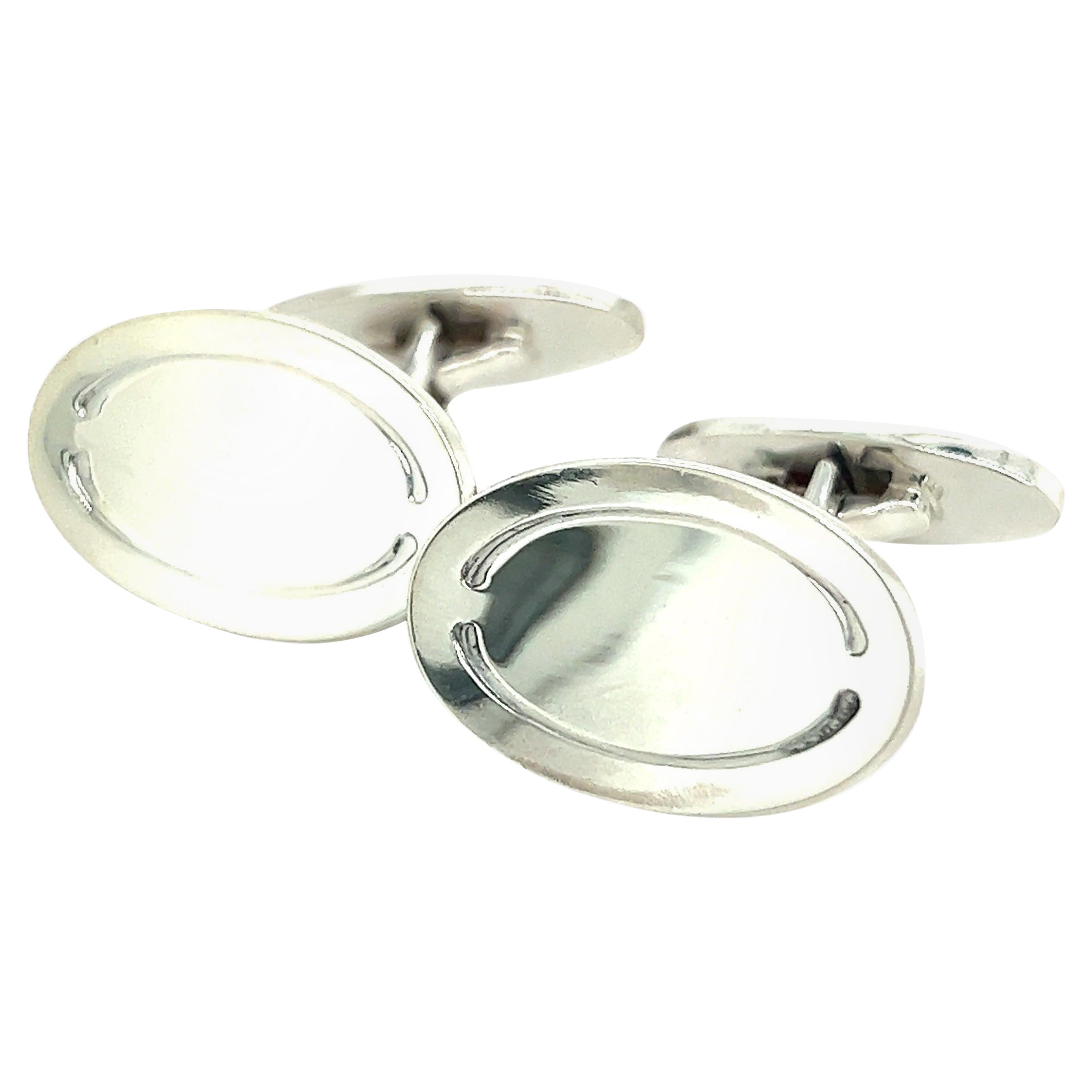 Boutons de manchette pour hommes Georg Jensen Estate Silver