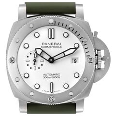 Panerai Submersible QuarantaQuattro Bianco Steel Mens Watch PAM01226 Unworn