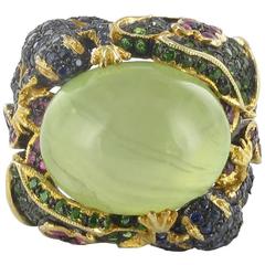 Water Lily and Frog Ring