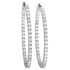 LB Exclusive 14K White Gold 4.36ct Diamond Earrings