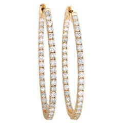 LB Exclusive 14K Yellow Gold 4.36ct Diamond Earrings