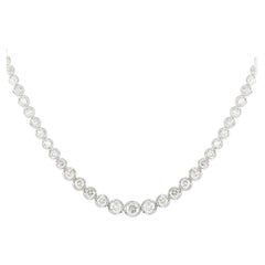 LB Exclusive 18K White Gold 10.0ct Diamond Necklace