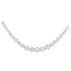 LB Exclusive 18K White Gold 5.0ct Diamond Necklace