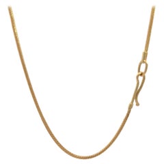 1.7mm Snake Chain 18k Yellow Gold With Hook Closure