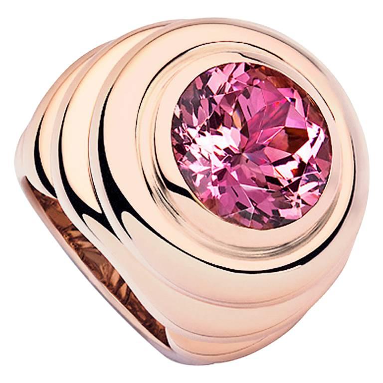 Colleen B. Rosenblat Red-Pink Tourmaline Rose Gold Ring