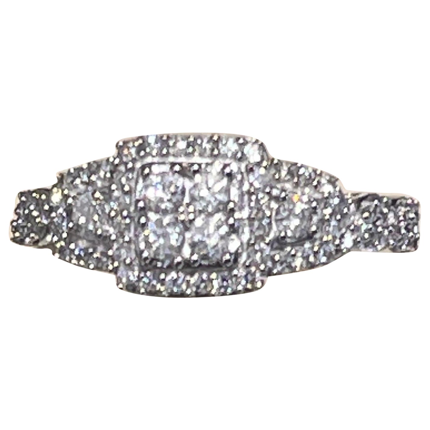 Vera Wang Diamond Ring In 14k For Sale