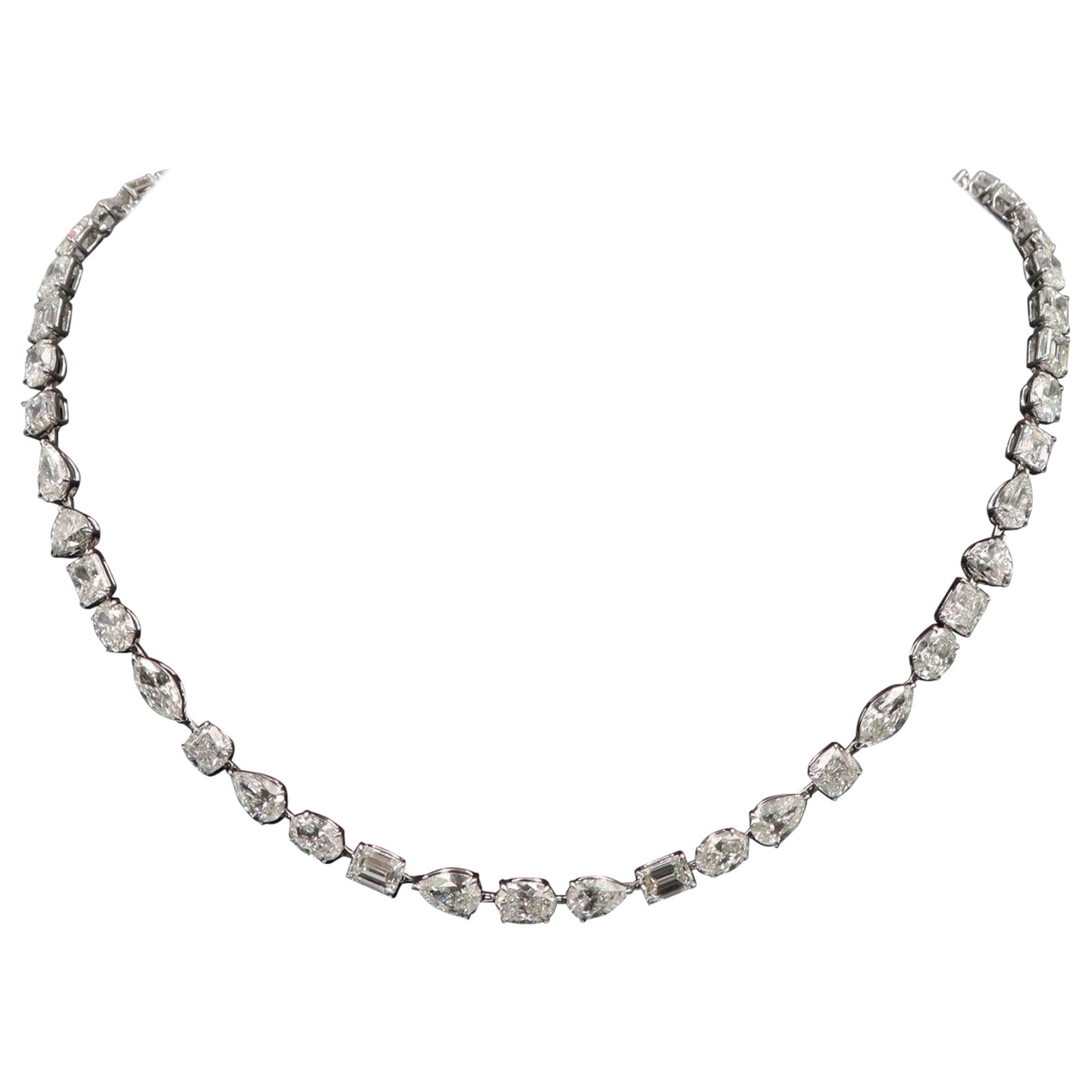 Emilio Jewelry Gia Certified 37 Carat Necklace  For Sale