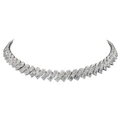 Emilio Jewelry Gia Certified 67 Carat Diamond Choker Necklace