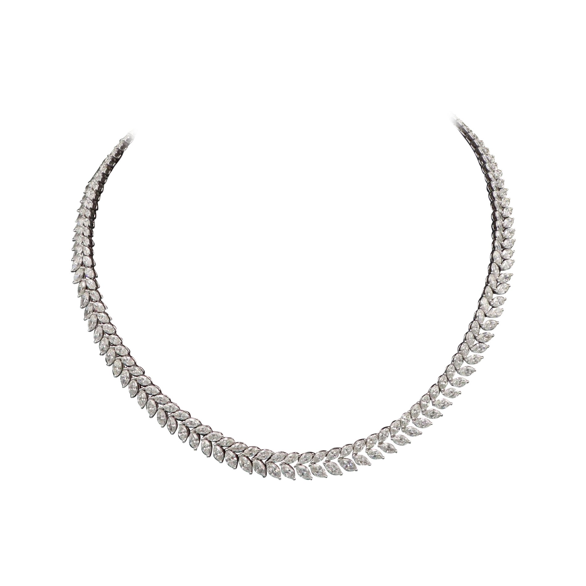 Emilio Jewelry 33.00 Carat Diamond Necklace  For Sale