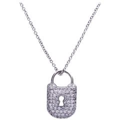 Tiffany & Co Diamond Lock Pendant