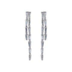 Gorgeous .60ct. Round Brilliant Dangling Diamond Earrings